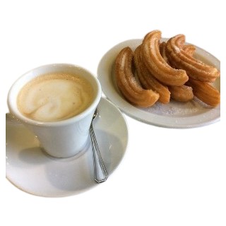 Menu Café Con Leche con Churros